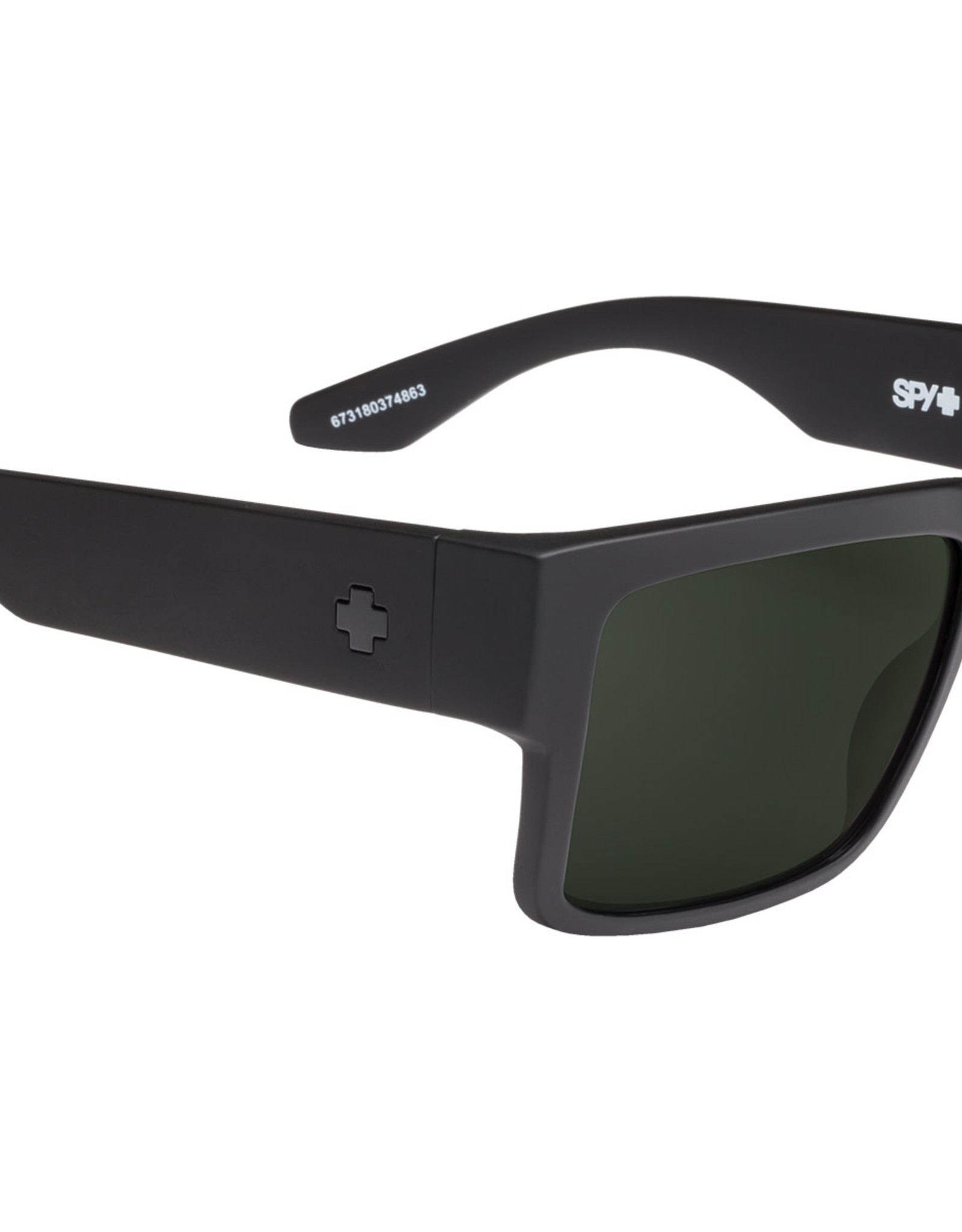 SPY Cyrus Matte Black-HD plus gray green