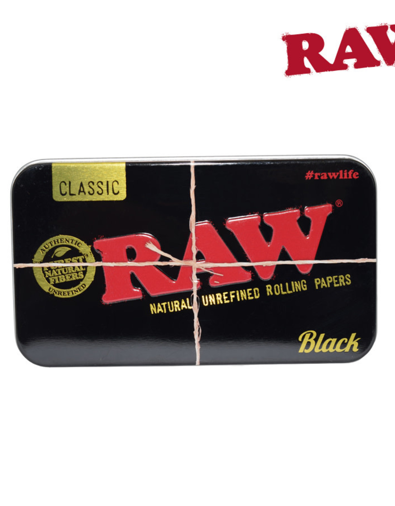 RAW RAW black tin box