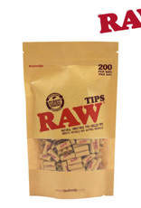 RAW RAW Pre-Rolled Unbleached Tips 200pk