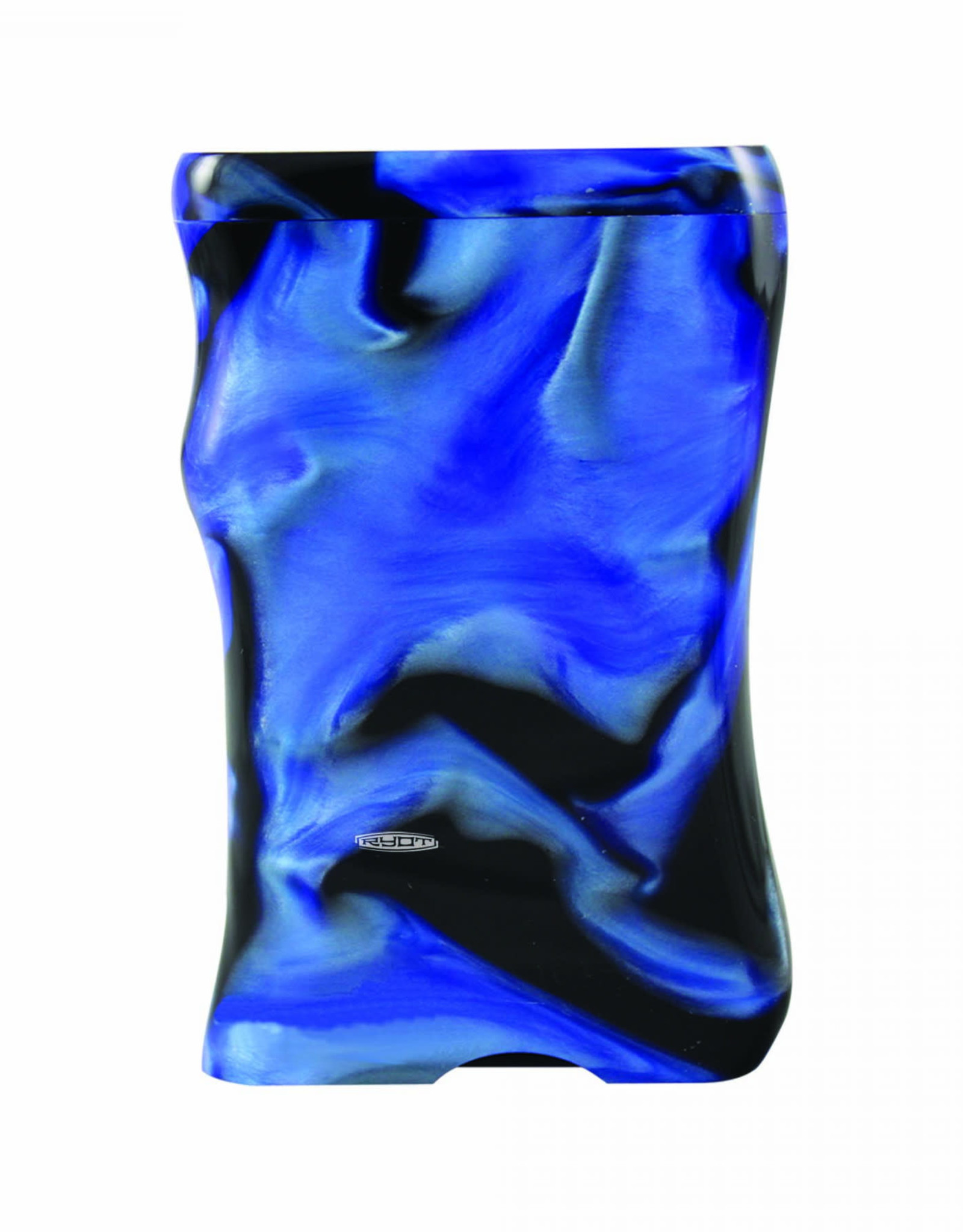 D3390B LARGE ACRYLIC DUGOUT W/ MATCHING BAT BLUE AND BLACK