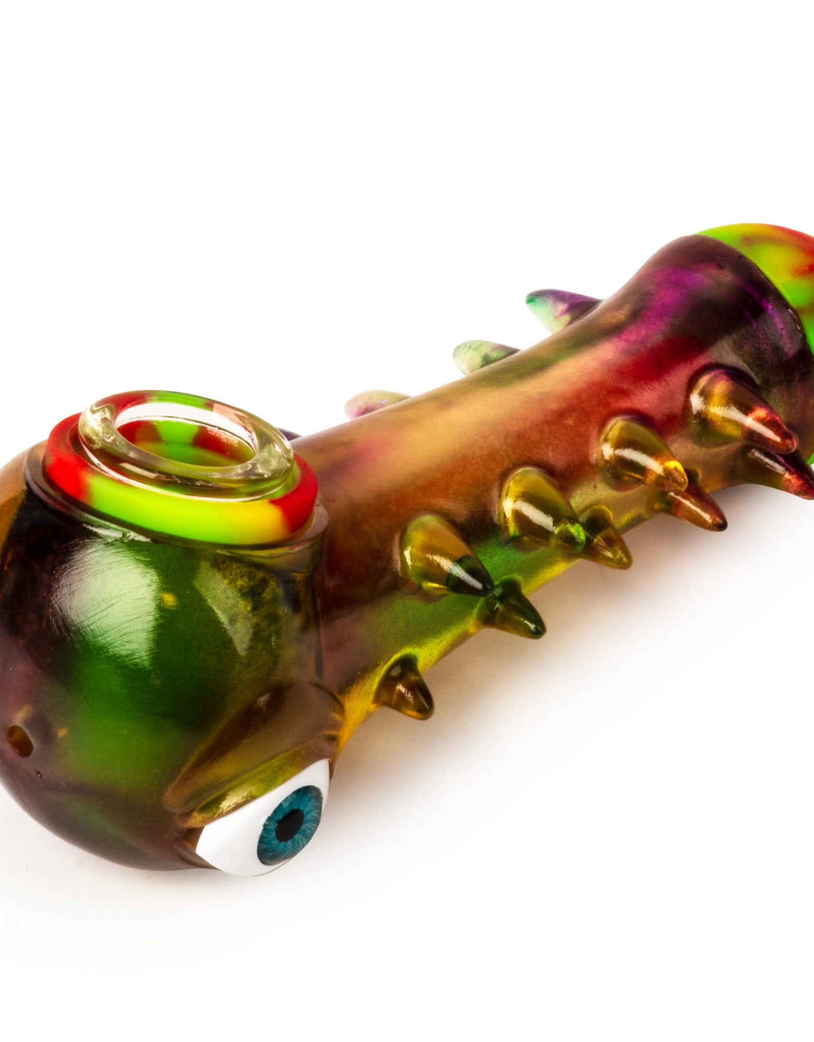 LIT TS169 4.25" Silicone Monster Hand Pipe Rasta