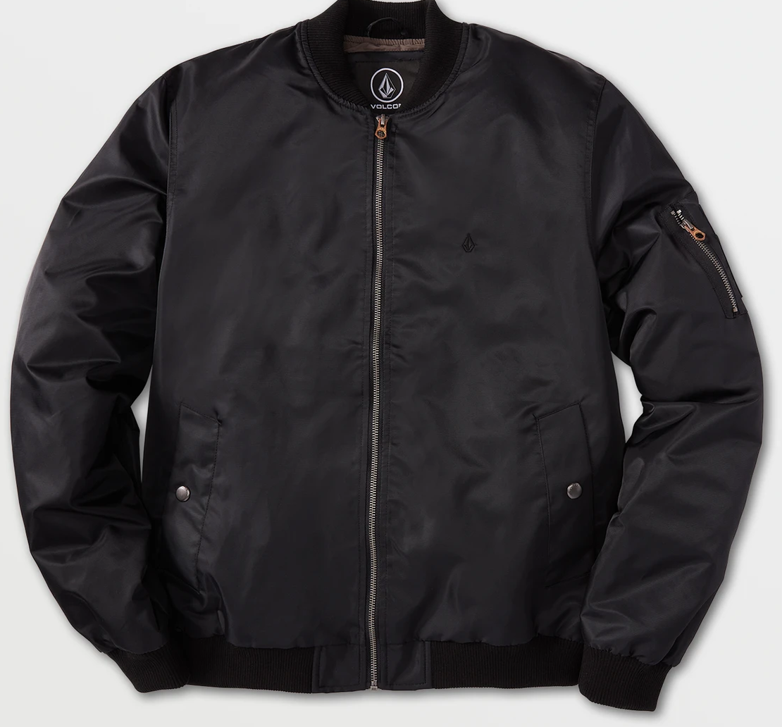 volcom leather jacket