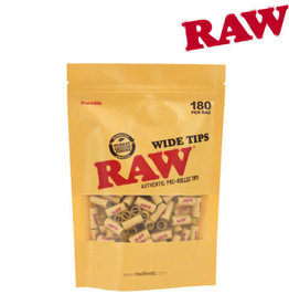 RAW RAW PRE ROLL UNBLEACHED TIPS 180 BAG