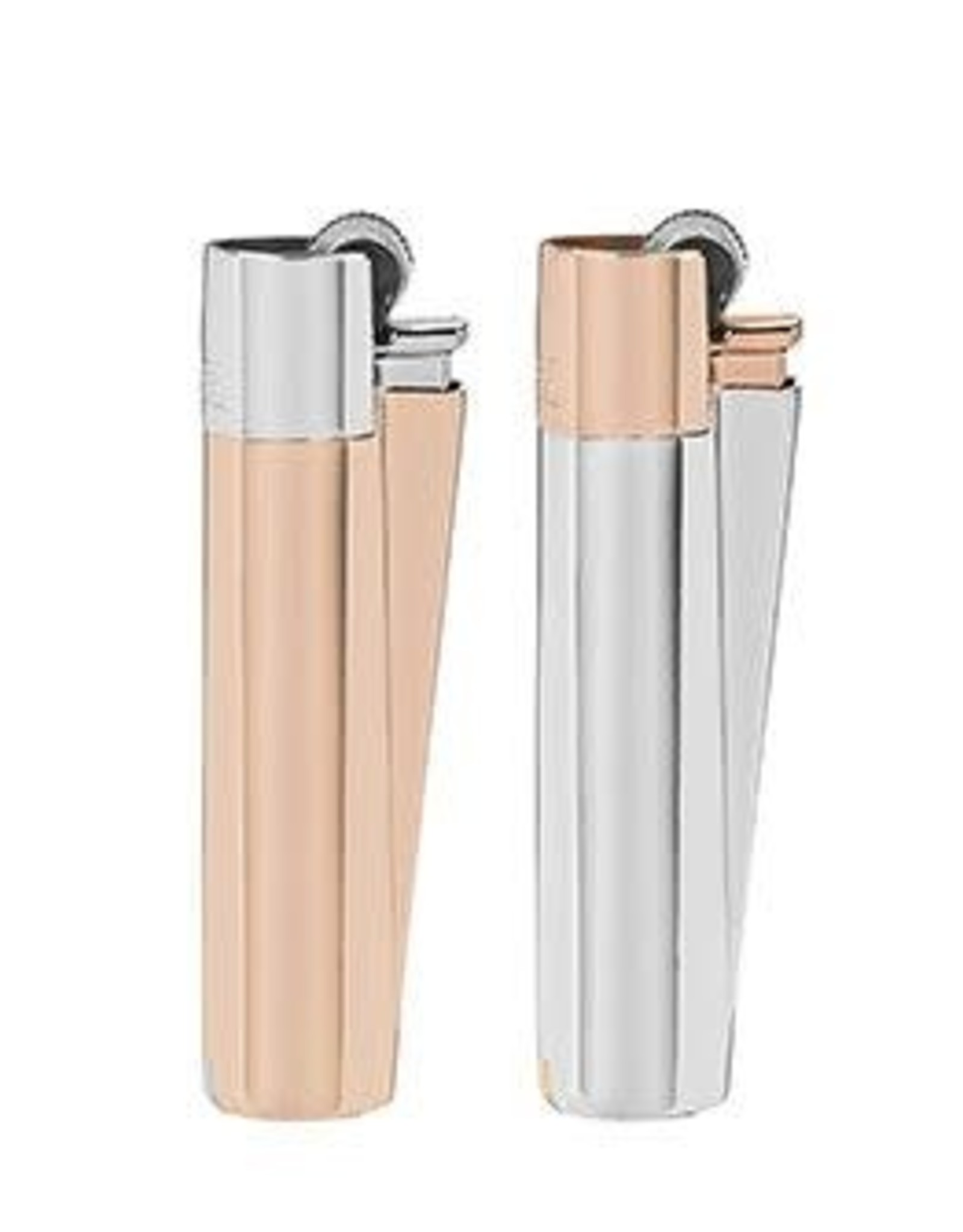 CLIPPER CLIPPER REFILLABLE ROSE GOLD/SILVER LIGHTER