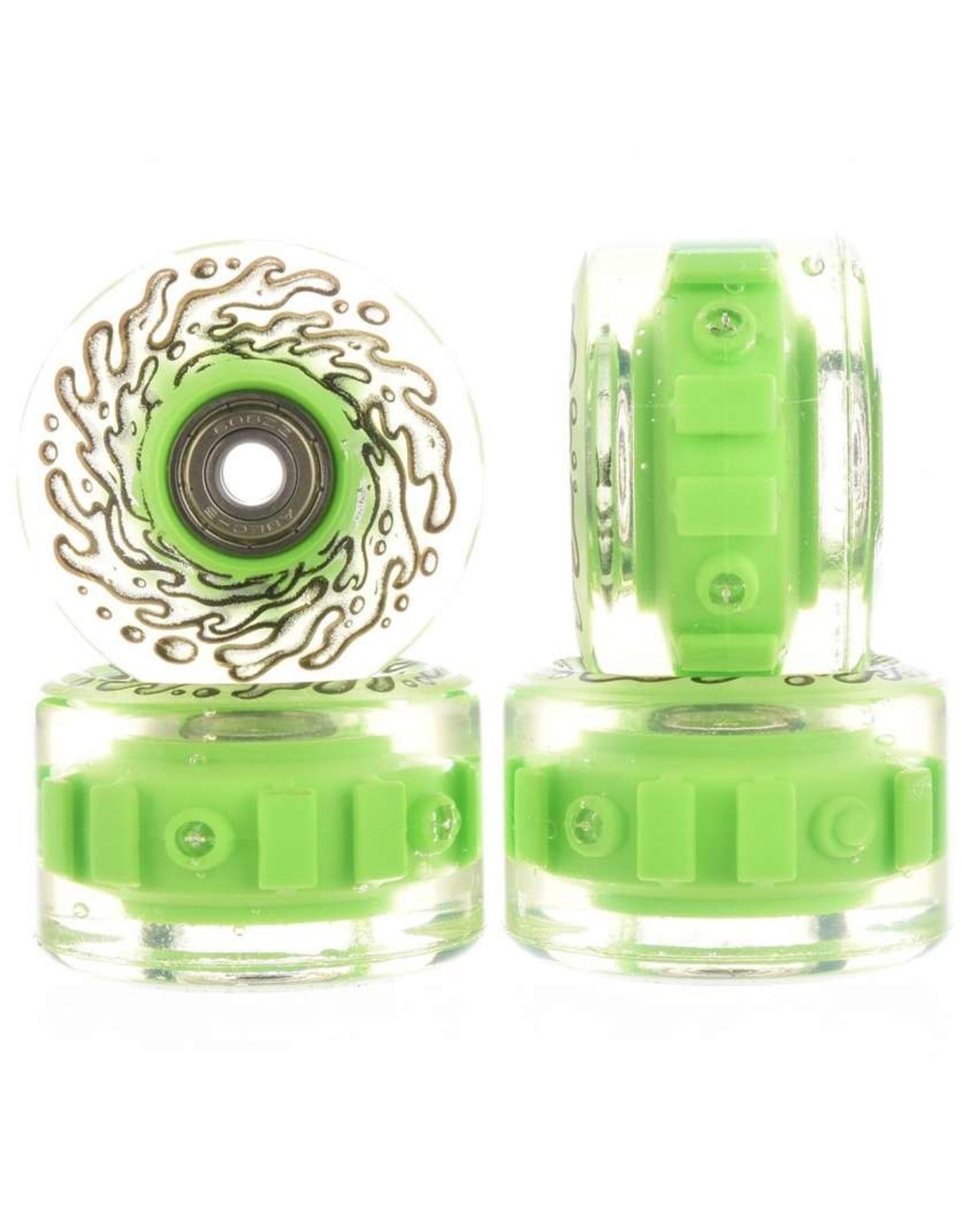 Slime Balls WHEELS LIGHT UPS W/GRN LED BEARINGS OG 78A 60MM