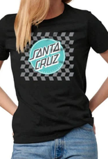 Santa Cruz WOMENS RELAXED TEE OPTICAL CHECK FRONT