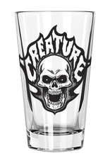 Creature BONEHEAD FLAME PINT GLASS