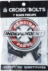 Independent Phillips Hardware 1in black and silver