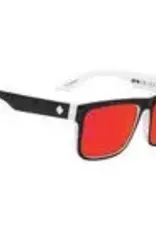 SPY Discord Whitewall - HD Plus Gray Green with Red Spectra Mirror