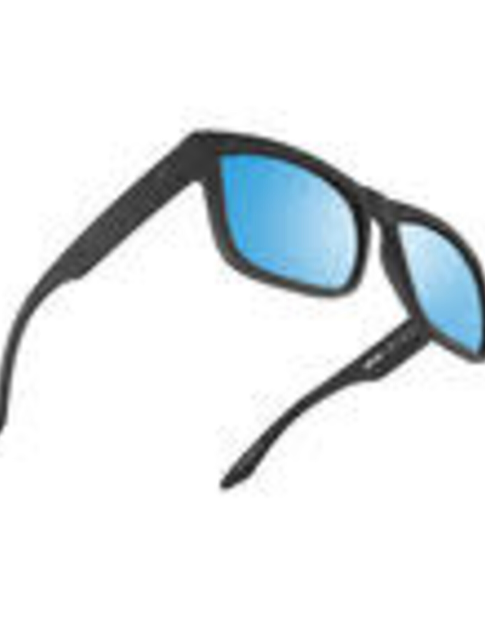 Ice Blue Mirror Polarized Sunglasses with Matte Black Frame