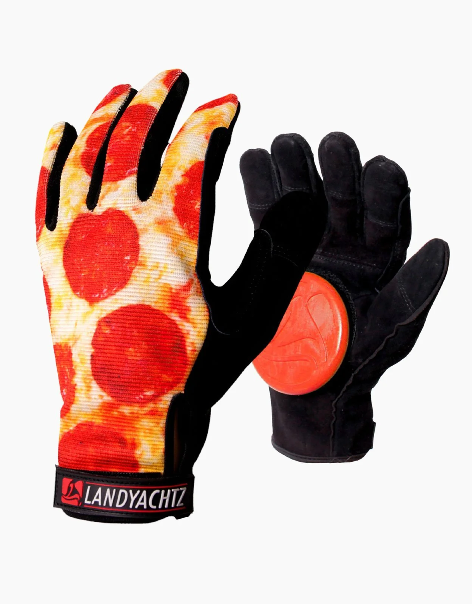 Landyachtz Pizza hands Slide Glove - Small w/ Slide Pucks