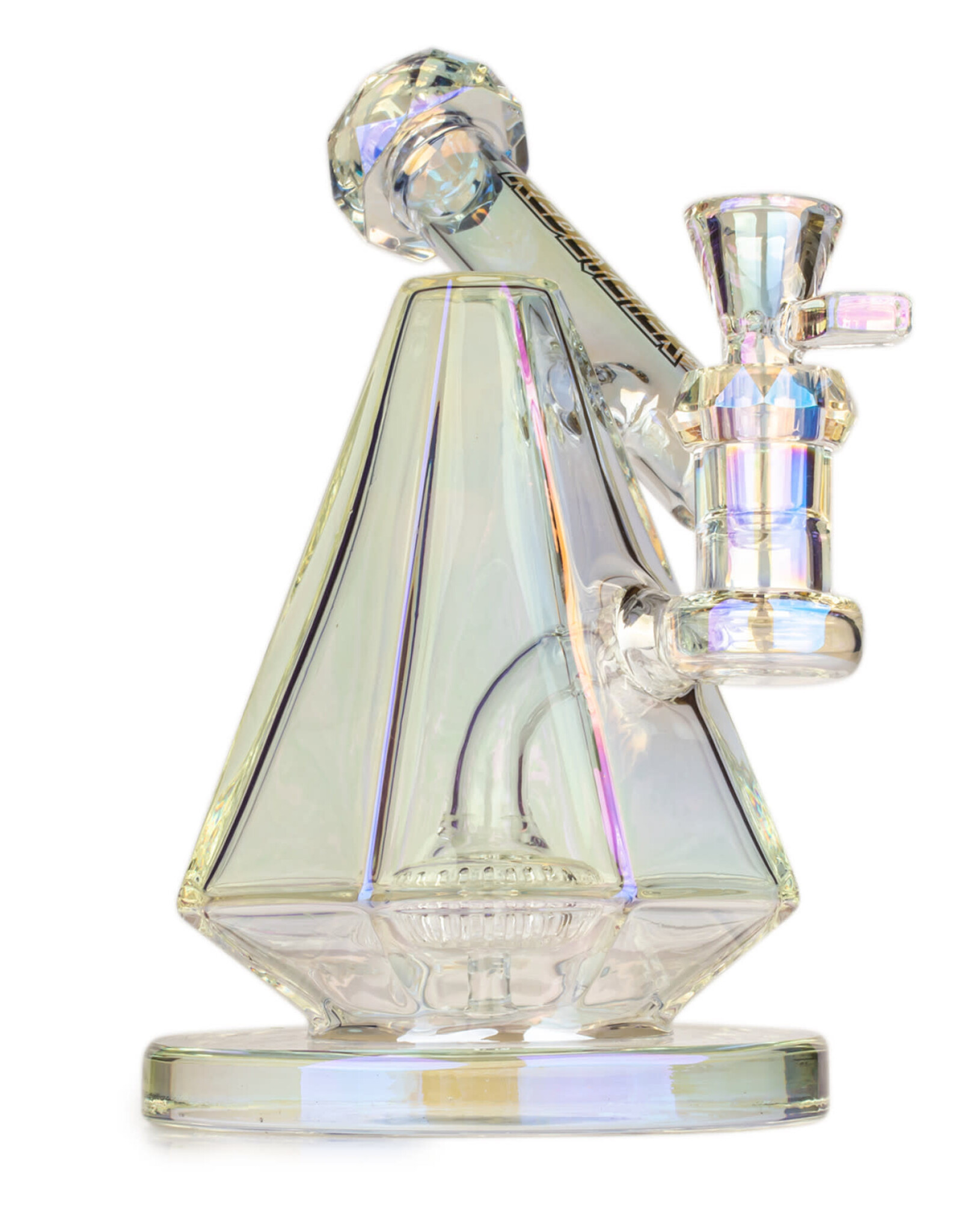 Red Eye Tek K3158-2 8" Metallic Terminator Finish Pegasus Pyramid Water Pipe