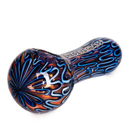 Red Eye Glass 3265B 4" Electric Inside-Out Spoon Hand Pipe