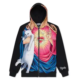 Ripndip Mother Mary Full Zip Hoodie (Black)