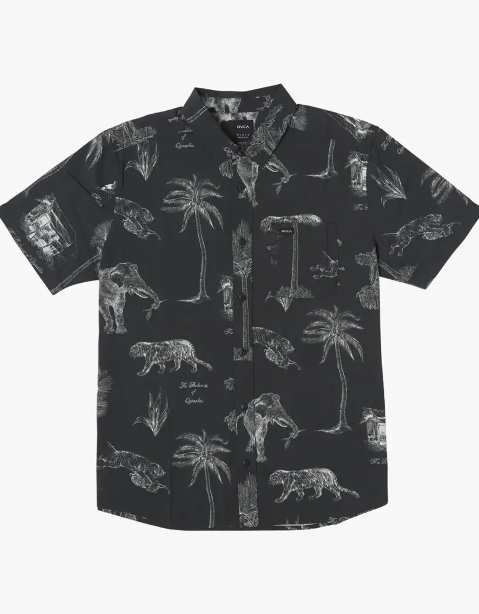 RVCA TROPIC WINDS SHORT SLEEVE WOVEN SHIRT