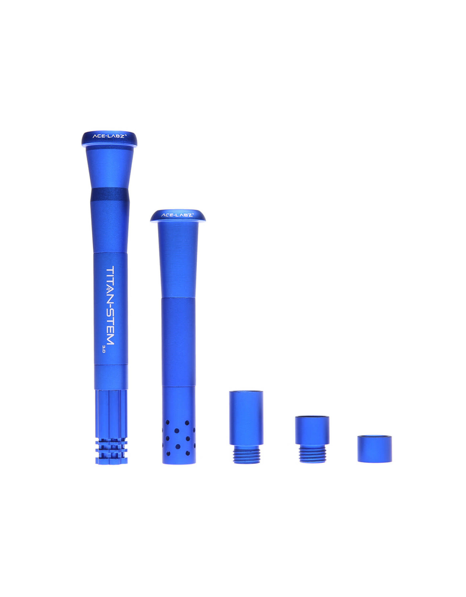 West Coast Gifts Titan-Stem 3.0 Adjustable Length Metal Downstem BLUE