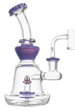 HYDROS HOURGLASS MILY PURPLE GLAS RIG 7.5"