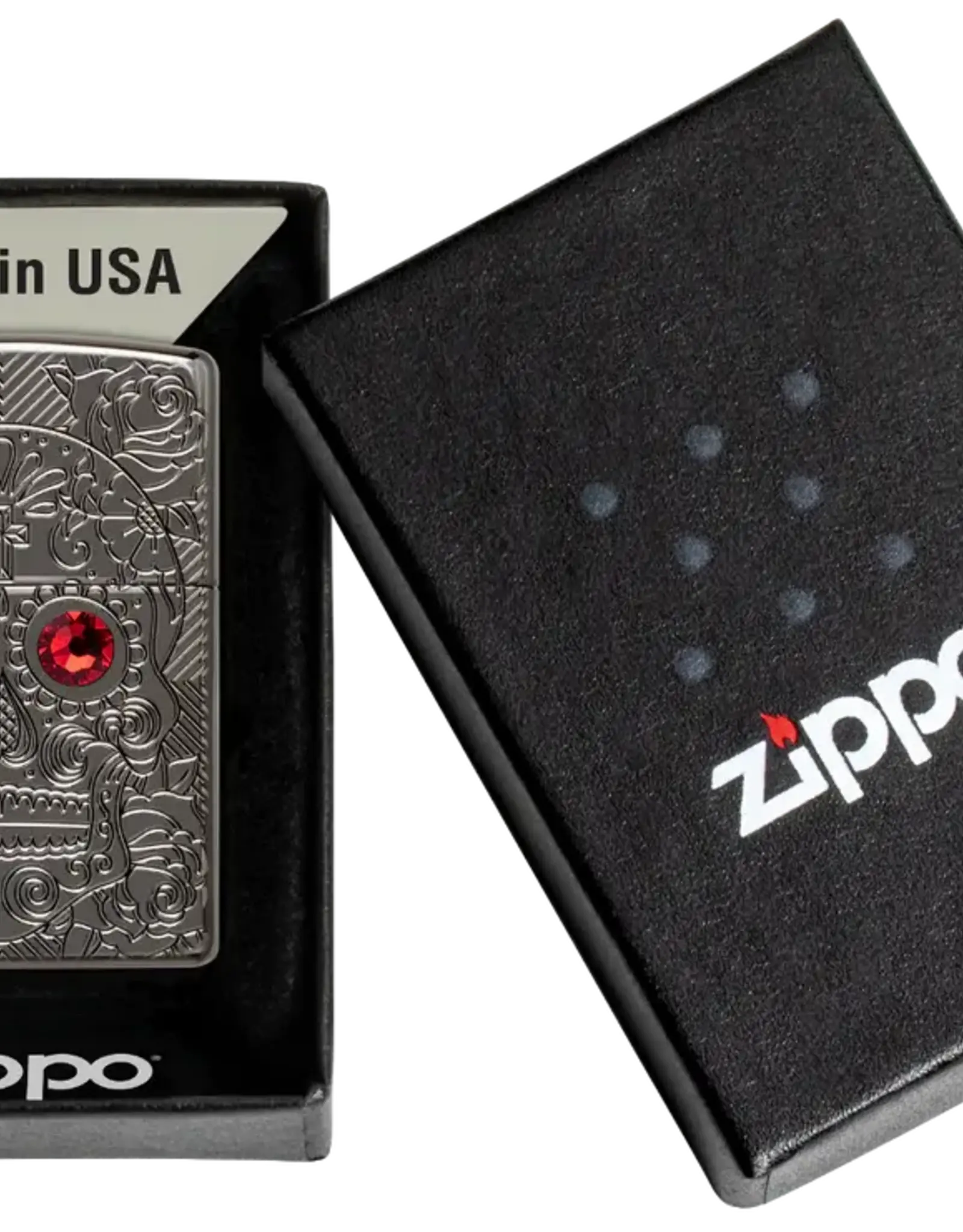 ZIPPO ARMOR CRYSTAL SKULL