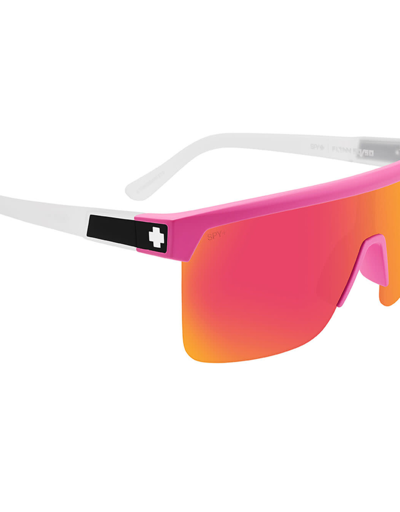 SPY Flynn 5050 Matte Pink Matte Translucent White - Happy Bronze Pink Mirro