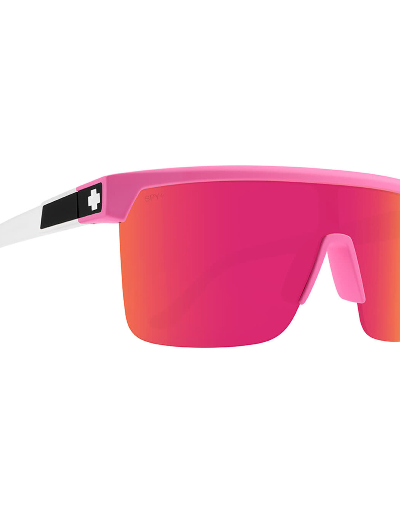 SPY Flynn 5050 Matte Pink Matte Translucent White - Happy Bronze Pink Mirro