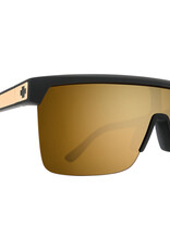 SPY Flynn 5050 25 Anniv Matte Black Gold - HD Plus Bronze with Gold Spectra Mirror