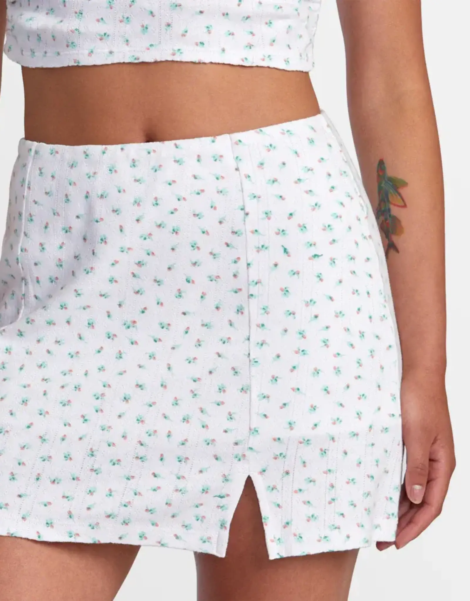 RVCA REFORM PRINTED MINI SKIRT