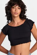 RVCA DELILAH OFF-THE-SHOULDER CROP TOP