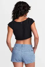 RVCA DELILAH OFF-THE-SHOULDER CROP TOP