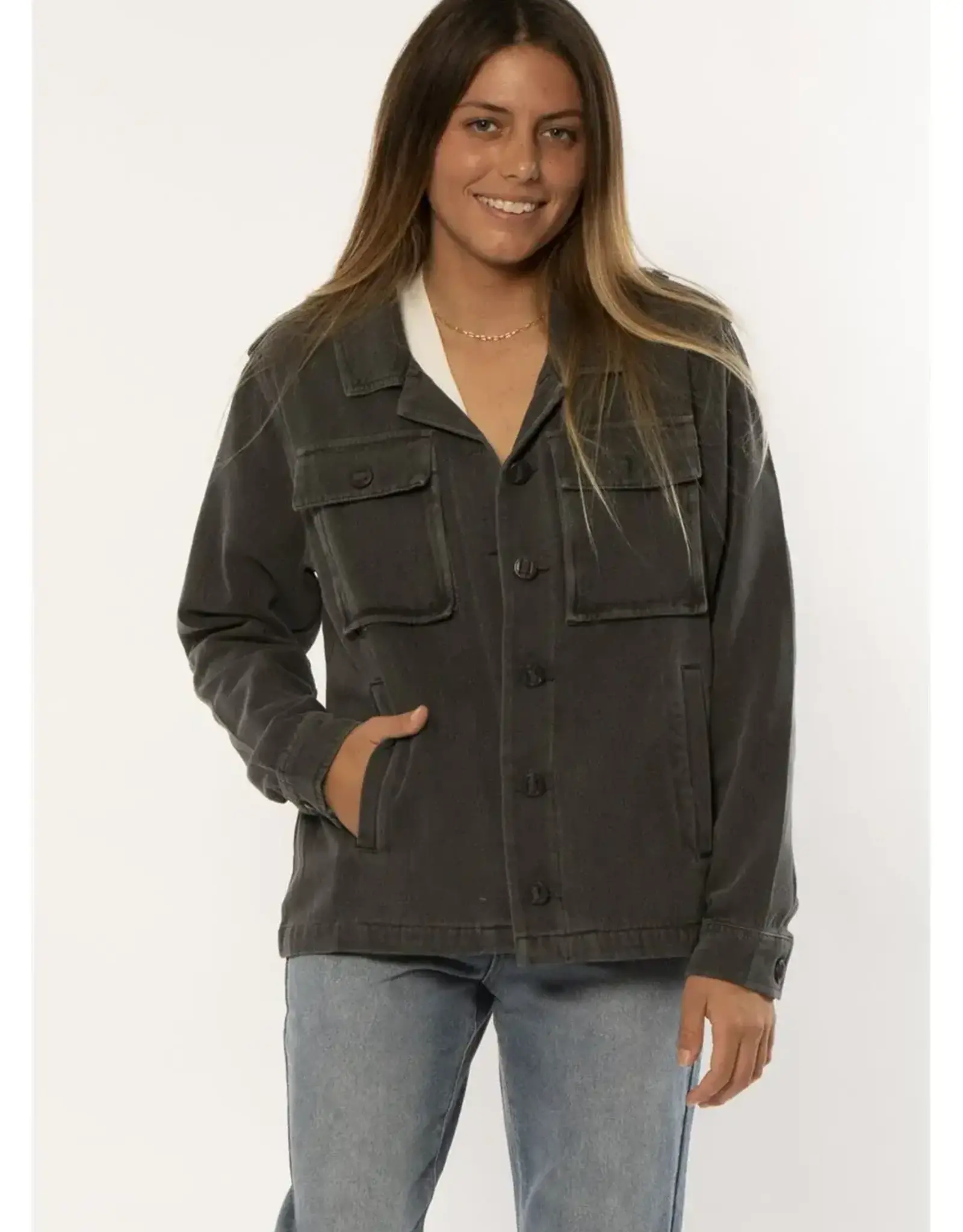 Sisstrevolution GOOD THINGS LS WVN JACKET BLF