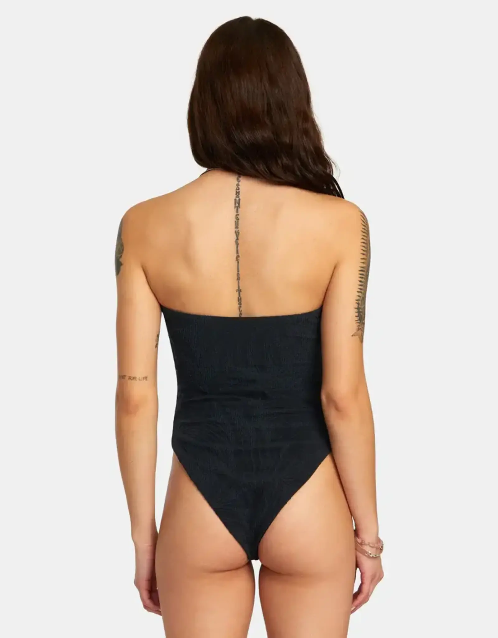 RVCA PALM GROOVES TUBULAR 1 PCS MED ONE-PIECE SWIMSUIT