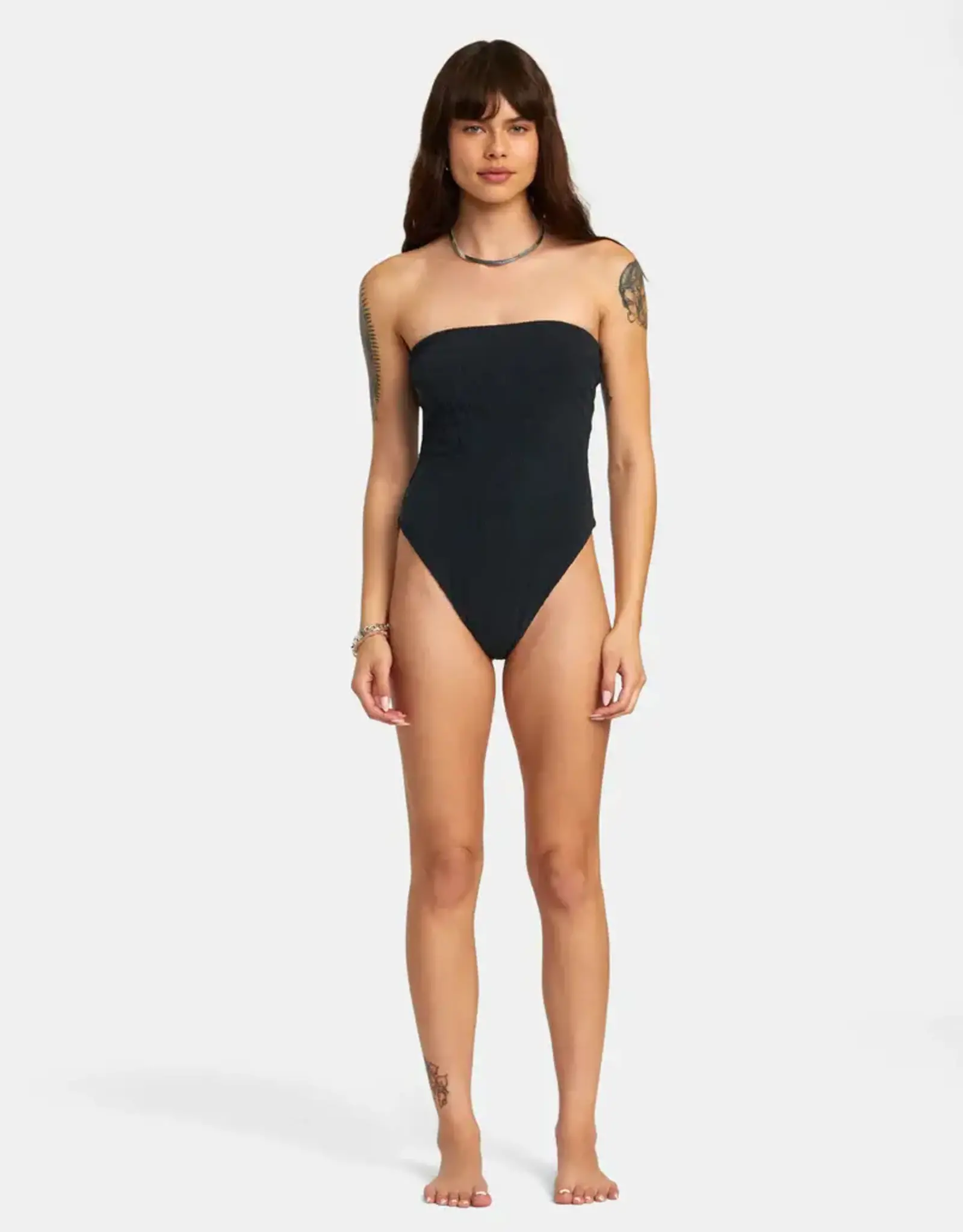 RVCA PALM GROOVES TUBULAR 1 PCS MED ONE-PIECE SWIMSUIT