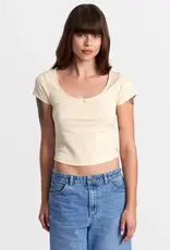 RVCA SWEET TEE WIDE RIB SHORT SLEEVE