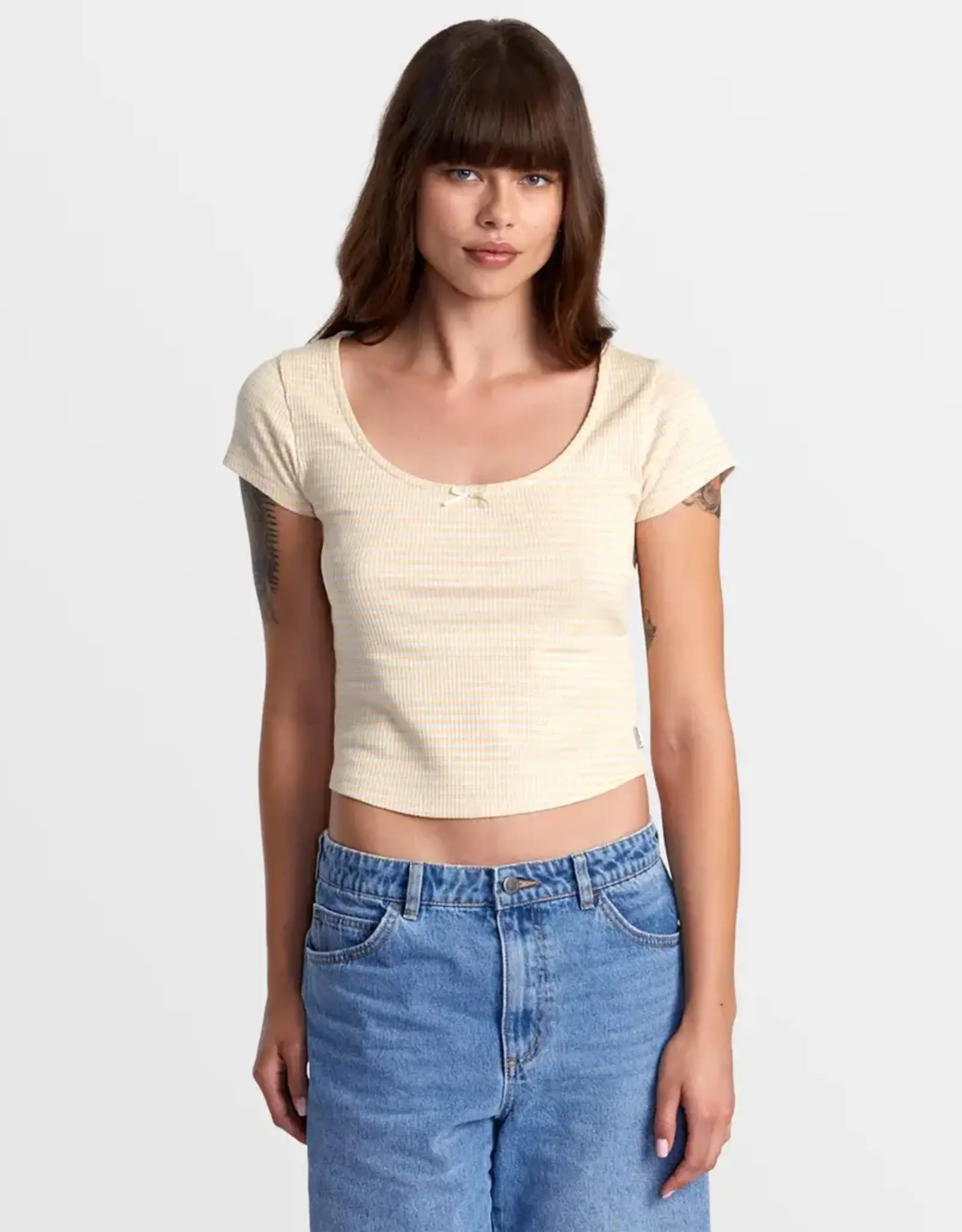 RVCA SWEET TEE WIDE RIB SHORT SLEEVE