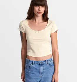 RVCA SWEET TEE WIDE RIB SHORT SLEEVE