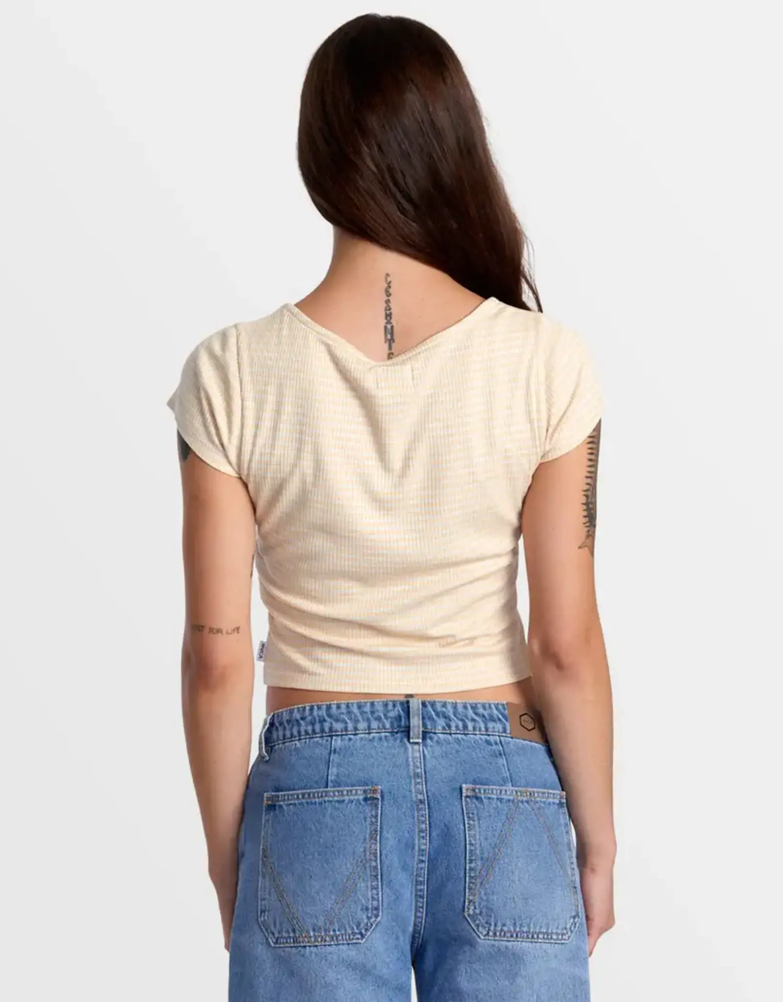 RVCA SWEET TEE WIDE RIB SHORT SLEEVE