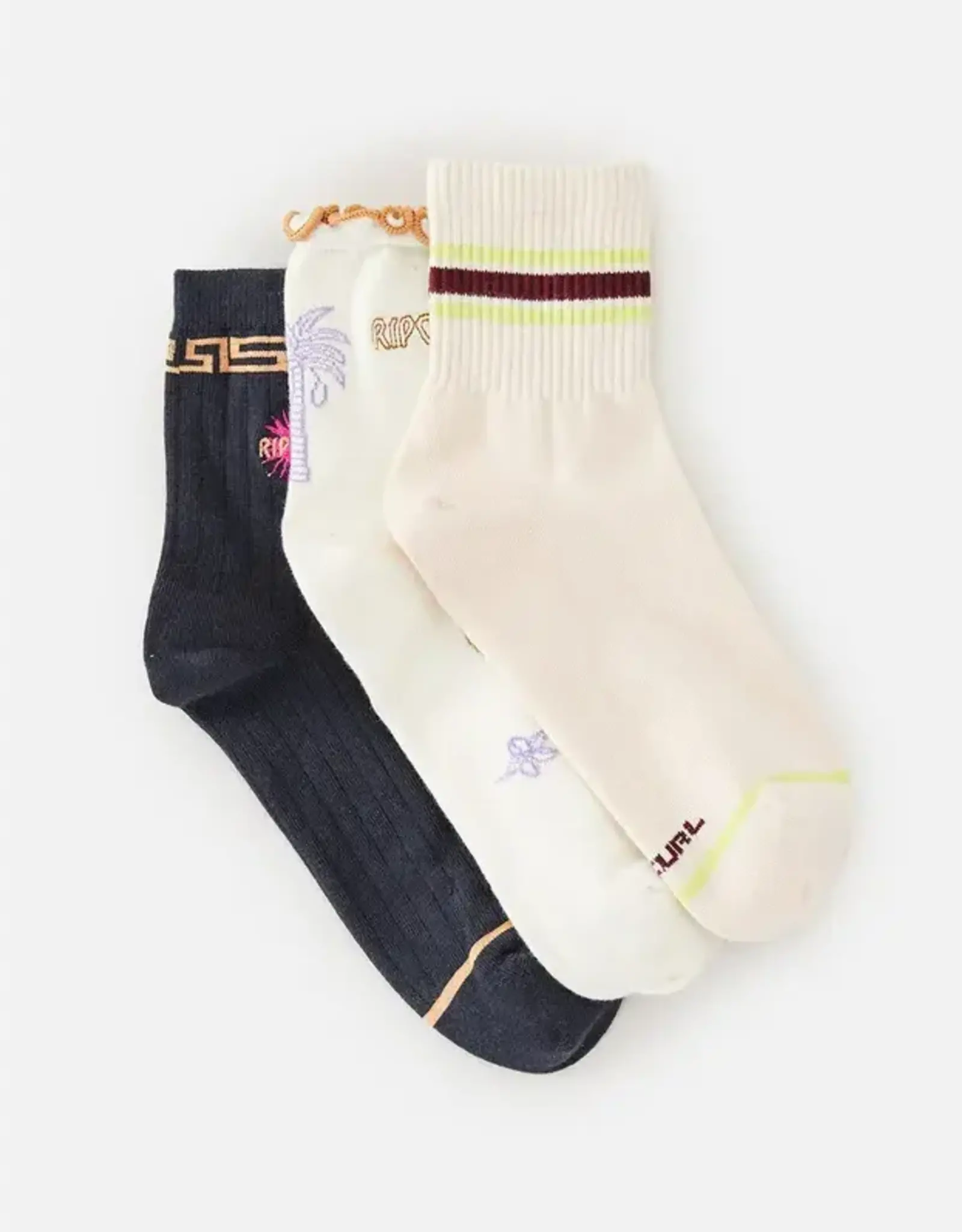 RIPCURL MIXED SOCKS 3 PACK