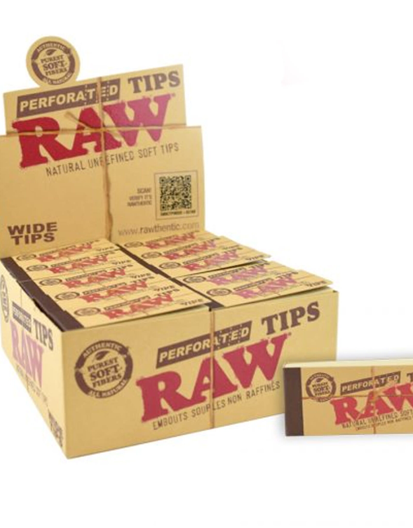 RAW RA040  Wide Perforated Rolling Tips