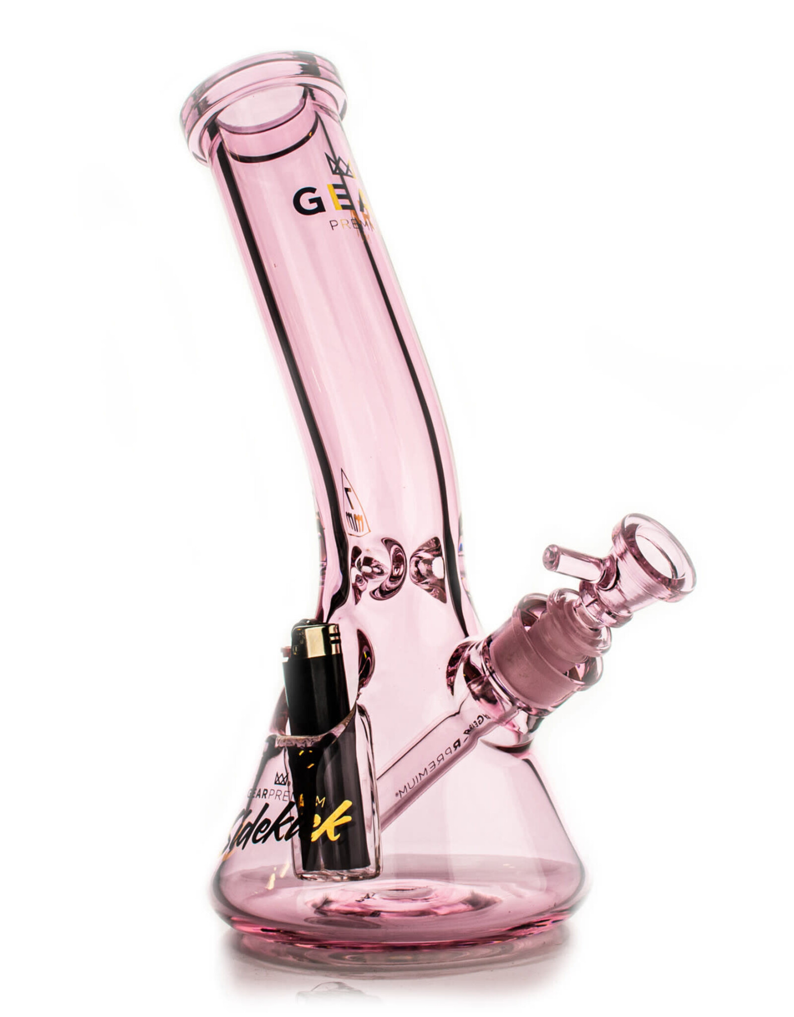 West Coast Gifts G610PI  12" 7mm Thick Sidekick Laid Back Beaker Base Water Pipe