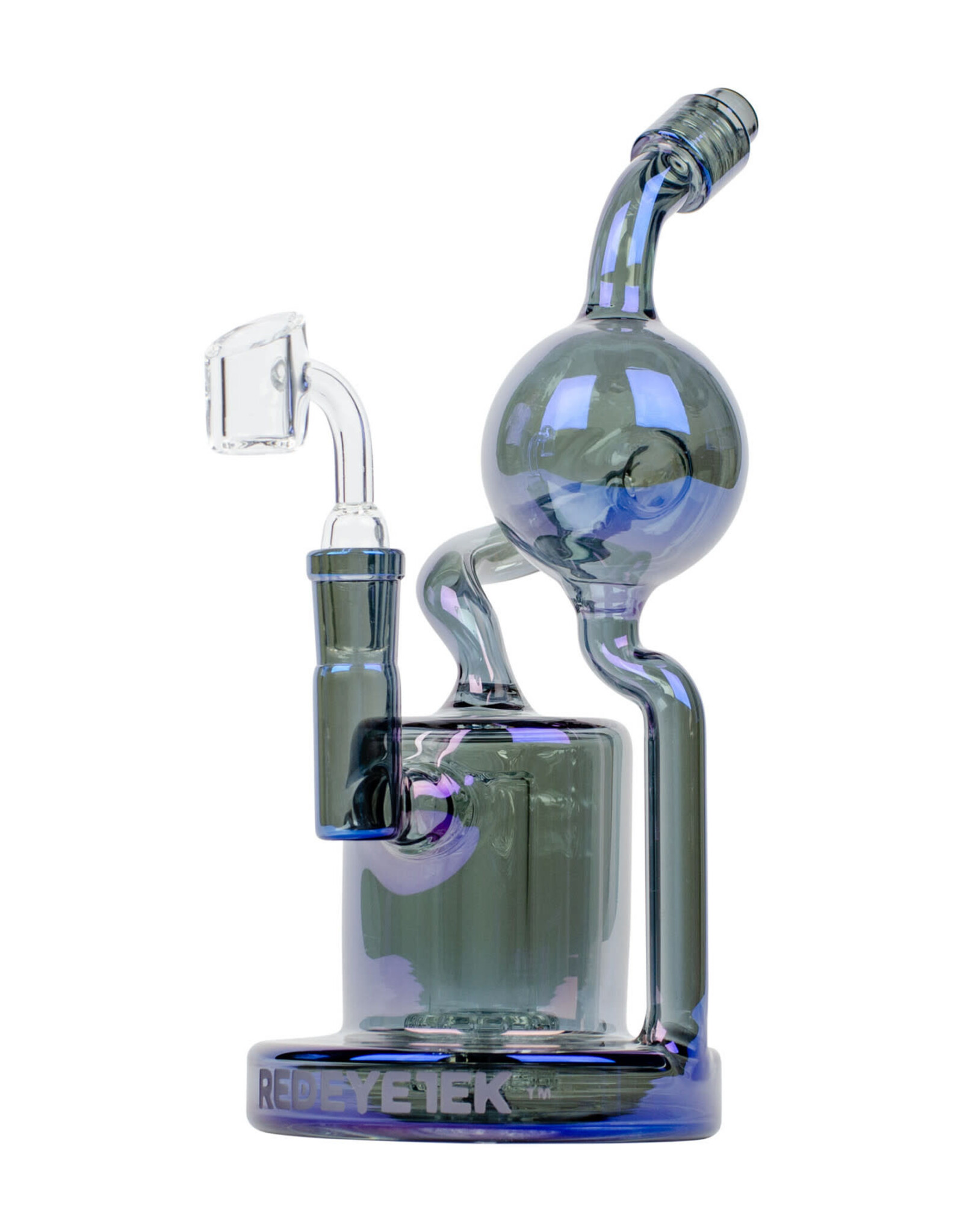 Red Eye Glass K3086-4   8.5" Metallic Terminator Finish Aorta Concentrate Recycler