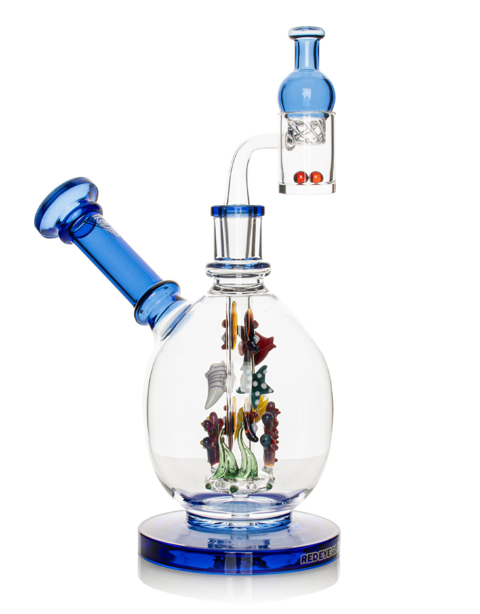 Red Eye Glass 2446   6.5" Sealife Concentrate Rig Set