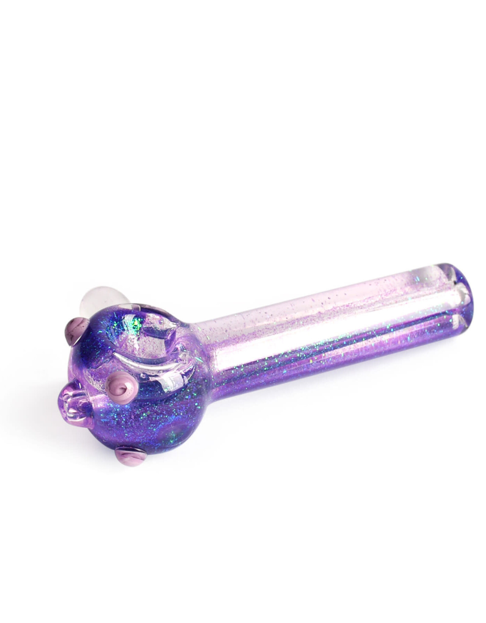 Red Eye Glass 3147PP   4.5'' Sparkle Liquid Hand Pipe