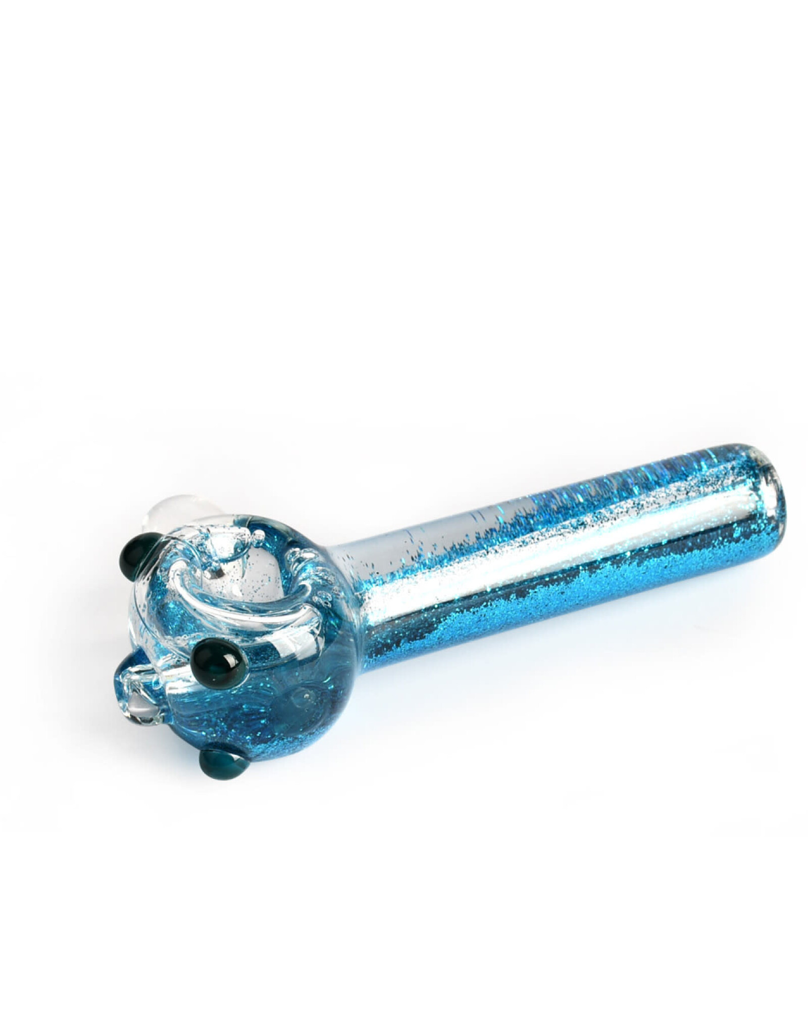 Red Eye Glass 3147B    4.5'' Sparkle Liquid Hand Pipe