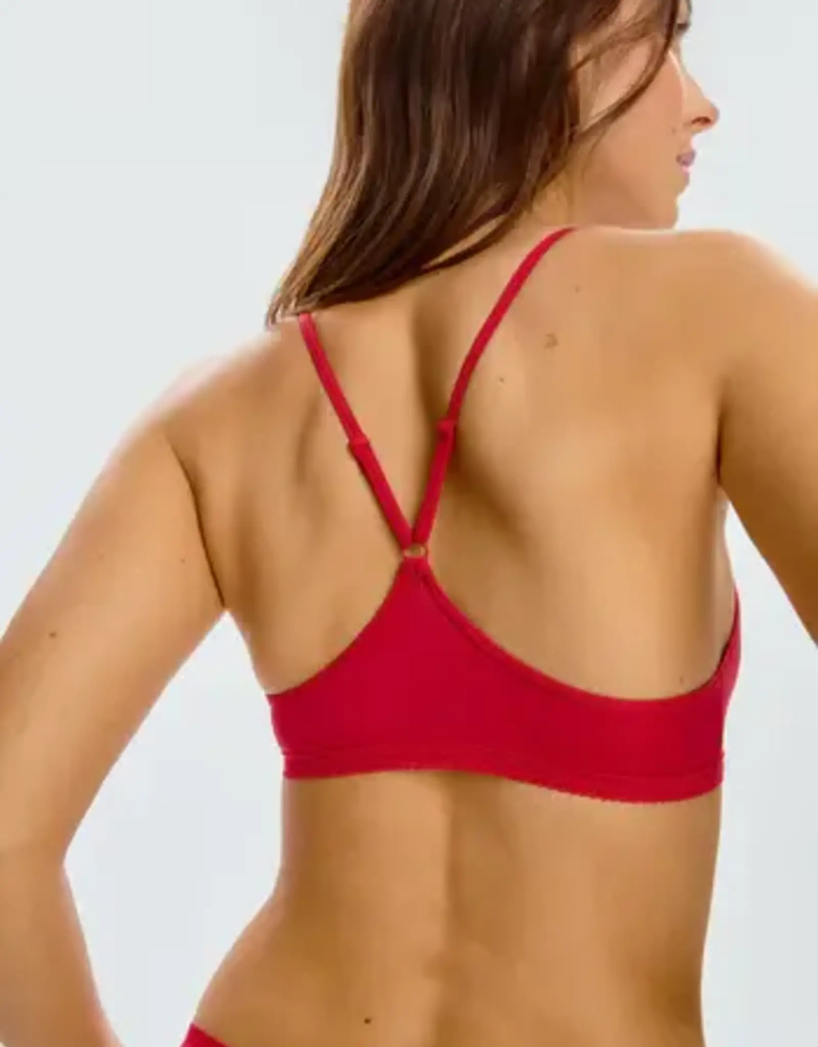 BLUSH THE MICRO LACE TRIM BRALETTE