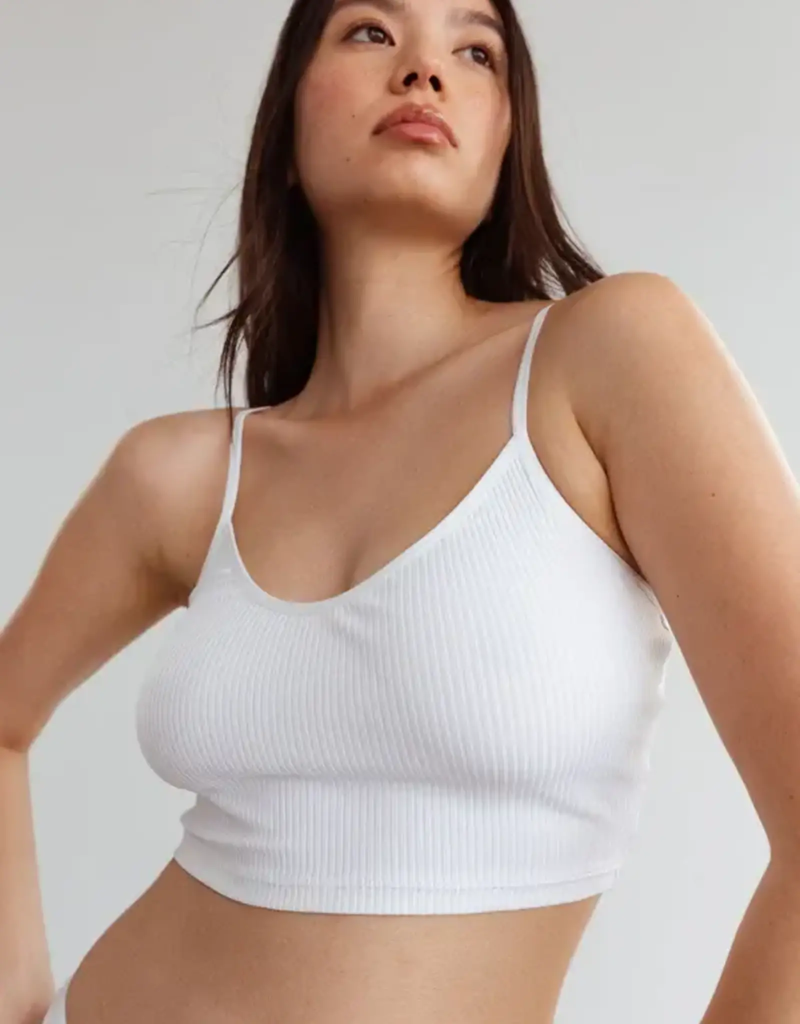 BLUSH THE RIB CROP CAMI