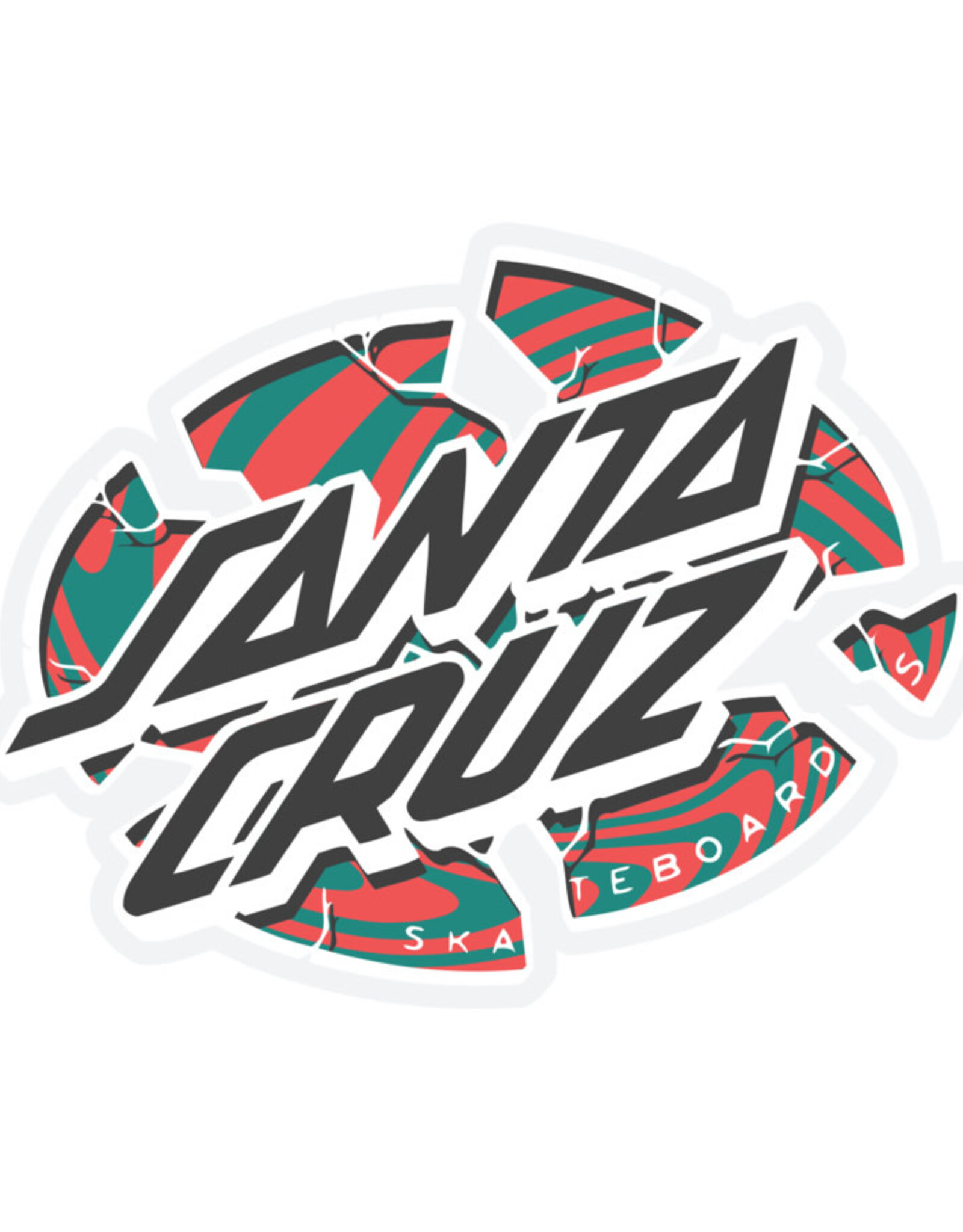 Santa Cruz SANTA CRUZ STICKERS WARP BROKEN DOT 5in
