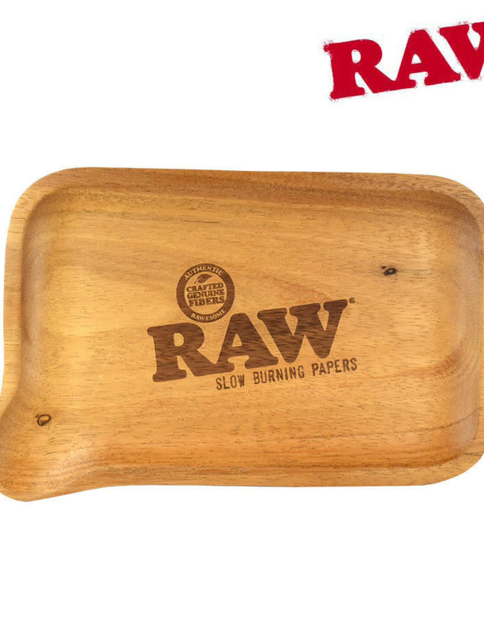 RAW RAW TRAY WOOD w/SPOUT