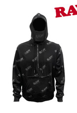 RAW RAWlers BLACK on BLACK HOODIE MEDIUM