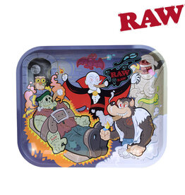 RAW RAW MONSTER SESH ROLLING TRAY TIN LARGE 35.5cm x 27.5cm