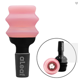 ALEAF HONEY POT BOWL W/ SCREEN 14MM PINK & BLACK