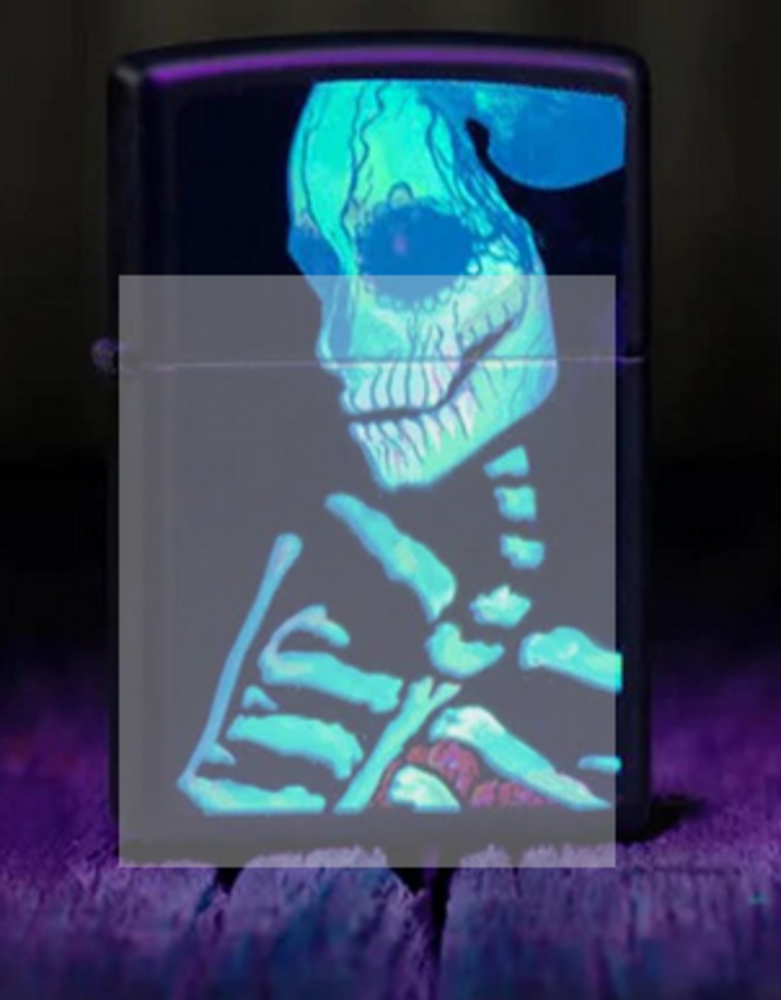 ZIPPO GLOWING SKULL DESIGN